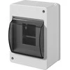 Elektro Plast Nasielsk 2304-11 Moduliniai skirstomieji įrenginiai 1x4 paviršinis IP30 MINI S-4 su dūmų gaubtu (N+PE) 2304-11
