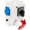Elektro-Plast Montavimo rinkinys su lizdu 32A 5P + 2x2P + Z RS-Z (0-1) raudona (6276-00)