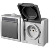 Socket and switch block ELEKTRO-PLAST AQUANT