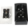 LIZDAS MONTUOJAMAS ANT PAVIRŠIAUS DVIGUBAS BERG/3743-09/EPN 250 V 16 A Elektro-Plast