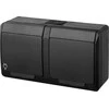 LIZDAS MONTUOJAMAS ANT PAVIRŠIAUS DVIGUBAS HERMES/0322-09/EPN 250 V AC 16 A IP44 Elektro-Plast