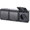 Elektro Plast Nasielsk Elektro-Plast Hermes trivietis lizdas su 16A IP44 GNT antracitu 0323- 07