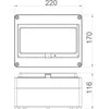 Elektro Plast Nasielsk SKIRSTOMASIS N/T 1X8+2 HERMETICA IP65 1000V DC