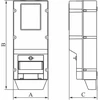 Elektro Plast 38.02 IP65 skaitiklio korpusas 540x230x190mm OZP/Z (su užraktu) 38.02
