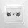 Elektro Plast Nasielsk Elektro-Plast Karlos antenos lizdas (TV) dvivietis, be balto rėmelio (1787 -10)
