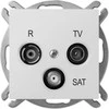 Elektro Plast Nasielsk 1453-10 Sentia RD/TV/SAT antenos lizdo antgalis be rėmelio IP20 baltas 1453-10