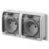 Elektro Plast Nasielsk GN.2X2P+Z N/T IP44 balta KL.DYMNA HERME