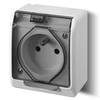 Elektro Plast Nasielsk GN.2P+Z N/T IP44 balta KL.DYMNA HERMES