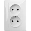 Elektro Plast Nasielsk 1741-00 CARLA Dvigubas lizdas naudotas baltas 1741-00