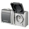 Elektro Plast Nasielsk GN.2X2P+Z N/T IP55 Pilkas AQUANT