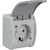 Elektro-Plast Vieno lizdo Koala Schuko n / t IP44 pelenai su grafito drožle (61.392)