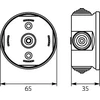 Elektro Plast 31.1 Dėžė n/t hermetiška tuščia 65x35mm IP44 rutulys PO-65 31.1