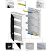 Elektro Plast Nasielsk 2506-01 Modulinis skirstomasis skydas 3x12 n/t ECONOMIC BOX RN 3/36 permatomos durys (N+PE) IP40 2506-01