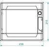 Elektro Plast Nasielsk Elektro-Plast Modulinė perjungimo pavara 1 x 9 cokolis IP40 EP- LUX PLUS RN (1981- 01)