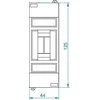 Elektro Plast Nasielsk 2342-00 Modulinis skirstomasis skydas 1x2 paviršinis IP30 MIKRO/MINI S-2 2342-00