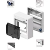 Elektro Plast Nasielsk 2304-11 Moduliniai skirstomieji įrenginiai 1x4 paviršinis IP30 MINI S-4 su dūmų gaubtu (N+PE) 2304-11