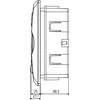 Elektro Plast Nasielsk Modulinis skydas, potinkinis, 12 mod. PE+N, IP40