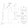 Elektro Plast NEO 25A 30mA 2 polių diferencialinis automatinis jungiklis, AC tipo RCD/25A/2P