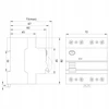 Elektro Plast NEO 25A 30mA 4 polių diferencialinis automatinis jungiklis, AC tipo RCD/25A/4P