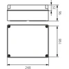 Elektro-Plast Paviršiaus dėžutė 248 x 198 x 86mm IP65 pilka (PH- 4A.1 28.41)