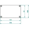Elektro Plast Nasielsk 2708-00 PRAMONINĖ Hermetiška dėžutė n/t 170x105x112 IP65 rutuliukas 2708-00
