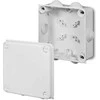 Elektro Plast Nasielsk 0233-02 Hermetiška dėžutė be išvado PK-4 135x135x65mm su gnybtu 5x16mm2 IP55 balta 0233-02