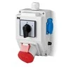 Elektro-Plast Montavimo rinkinys su lizdu 16A 5P + 2P + Z RS-Z 0-1 raudona (6272-0)
