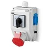 Elektro-Plast Montavimo rinkinys su lizdu 16A 5P + 2x2P + Z RS-Z 0-1 raudona (6277-00)