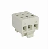 Elektro Plast 48.317 3 polių paskirstymo blokas AL/CU 3x16mm2 pilkas plokščias montavimas ir TH bėgis WLZ35/3x16/s 48.317
