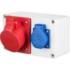 Elektro Plast Nasielsk Elektro-Plast RS 2P + Z 3P + N + Z 16A n / t neapsaugotas IP44 pilkas (6202-0)