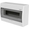 Elektro Plast Nasielsk 2423-01 Elegantiškas 1x12 paviršius montuojamas modulinis skirstomasis skydas IP40 N+PE permatomos dūmų durys 2423-01