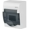 Elektro Plast Nasielsk 2351-01 Modulinis skirstomasis skydas 1x6 paviršiuje montuojamas Žalias BOX RN 1/6 skaidrios dūmų durys N+PE IP4 2351-01