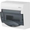 Elektro Plast Nasielsk 2352-01 Modulinis skirstomasis skydas 1x8+2 n/t Žalias BOX RN 1/8+2 permatomos dūminės durys N+PE IP40 2352-01
