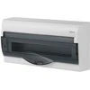 Elektro Plast Nasielsk 2355-01 Modulinis skirstomasis skydas 1x20+2 paviršinis Žalias BOX RN 1/20+2 skaidrios dūmų durys N+PE IP40 2355-01