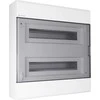 Elektro Plast 1.88 Paviršinis modulinis skirstomasis įrenginys 2x18 IP40 SRn-36/2 (N+PE) IK07 skaidrios durys 1.88