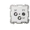 GALUTINIS LIZDAS SANTRA/4160-10/EPN R-TV + 2xSAT Elektro-Plast