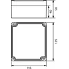 Elektro-Plast STRONG Hermetikos dėžutė n / t 125x115x58mm IP67 PHP -59 pilka (62.59)
