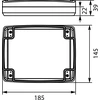 Elektro-Plast STRONG Hermetikos dėžutė n / t 145x185x39mm IP67 PHP- 124CZ juoda (62.124)