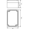 Elektro-Plast STRONG Hermetikos dėžutė n / t 118x78x55mm IP67 PHP -57 pilka (62.57)