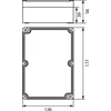 Elektro-Plast STRONG Hermetikos dėžutė n / t 177x126x56mm IP67 PHP -74 pilka (62.74)