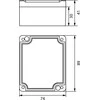 Elektro-Plast STRONG Hermetikos dėžutė n / t 89x74x41mm IP67 PHP -54 pilka (62.54)
