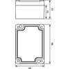 Elektro-Plast STRONG Hermetikos dėžutė n / t 88x64x42mm IP67 PHP -56 pilka (62.56)