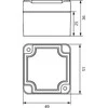Elektro-Plast STRONG Hermetikos dėžutė n / t 51x49x36mm IP67 PHP -116 pilka (62.116)