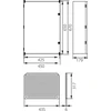 Elektro-Plast Uni3 korpusas Unibox su montavimo plokšte IP65 43.3 E -P 5733