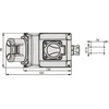 Elektromet Fiksuotas COMBI lizdas, laidas su prijungimo juostele, raudona 400V / mėlyna 230V GSC-32/5 (921845)