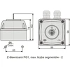 Elektromet kamera su 0LI 3P 25A IP44 užraktu korpuse (952580)