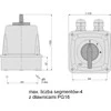 Elektromet Kamera su trikampiu 3P 25A IP44 Arc E25-23 korpuse (952522)