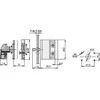 Elektromet kameros jungtis 0-1 1P 12A IP65 Arc E12-52 su plokšte (921252)
