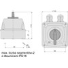 Elektromet kameros jungtis 0LI 3P 25A užrakto korpuse IP44 Bow 25- 13 / 5 (922508)