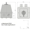 Elektromet kameros jungtis 2-0-1 3P 63A IP44 ŁK 63-73 būsto (926373)